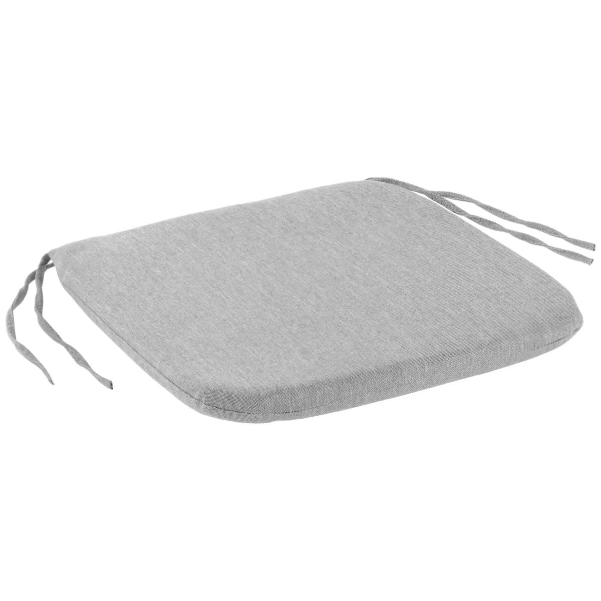 2x VEGA Cuscino per sedia Linea senza schienale; 42x42x3 cm (LxLxH); grigio chiaro melange; 2 pz. / Pacco - immagine 1