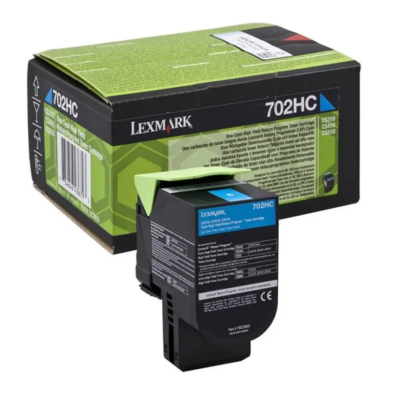 Cartuccia toner Lexmark 702HC R 1 pz. Originale Ciano - immagine 1