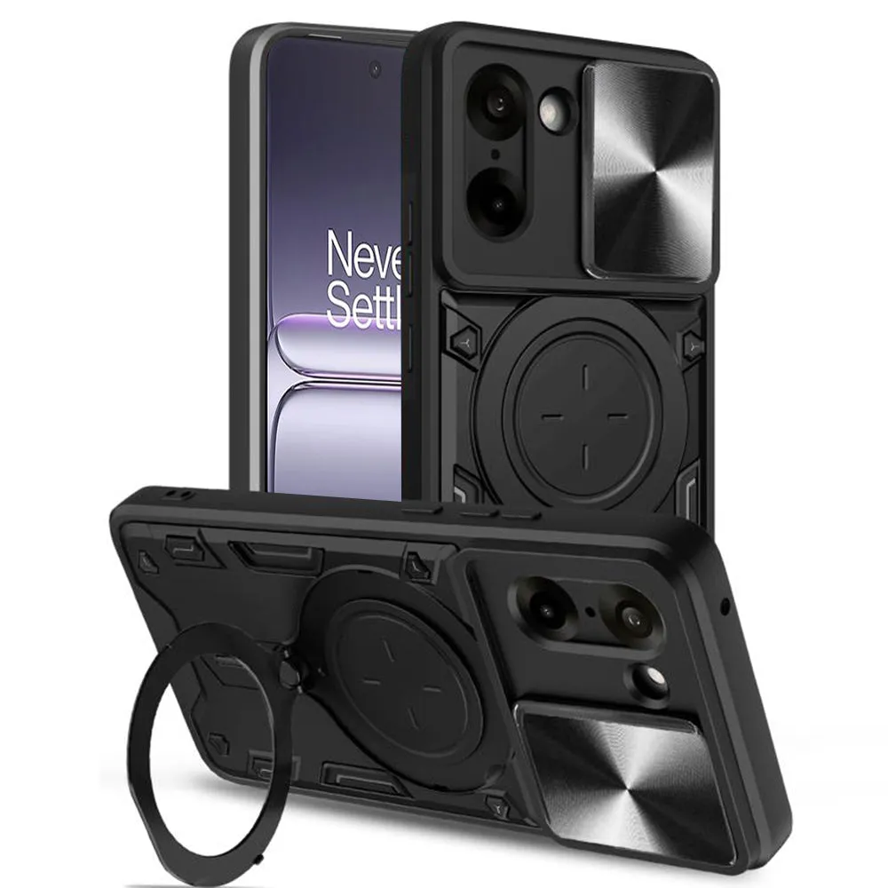 Custodia per OnePlus Nord CE5, Techsuit, CamGuard Pro, Nera - immagine 1