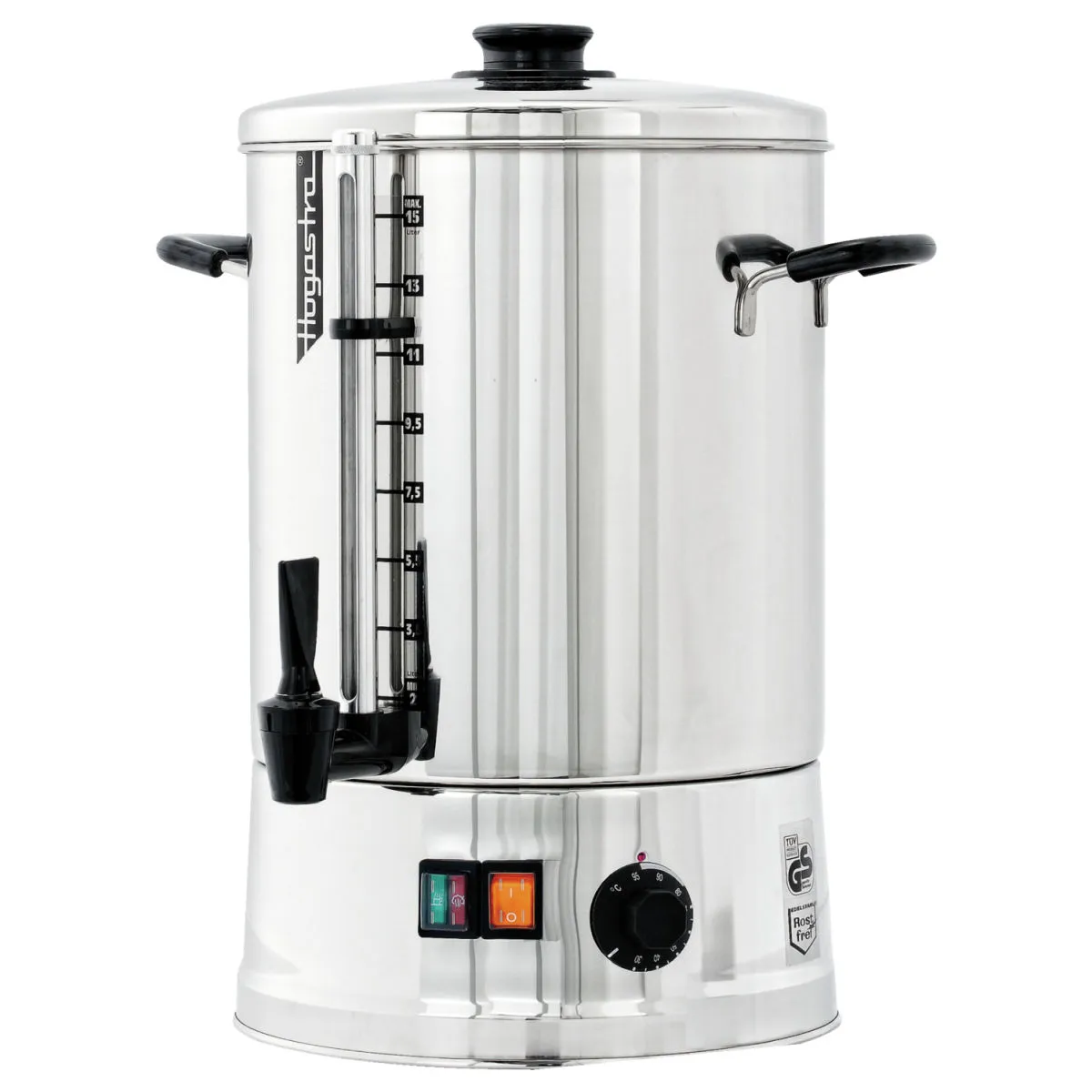 Hogastra Distributore acqua calda HWT-15; 15000 ml, 49x28 cm (HxØ); argento - immagine 1