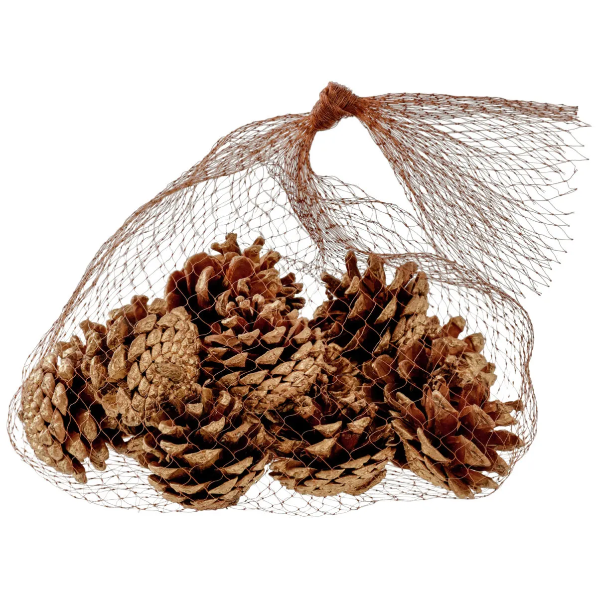 Pigne Dalip decorate; 4 cm (Ø); marrone/oro - immagine 1