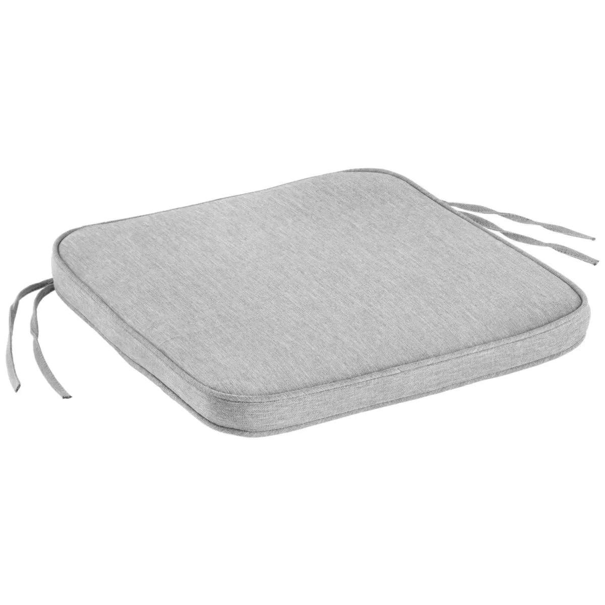 2x VEGA Cuscino per sedia Bavaria; 41x41x4 cm (LxLxH); grigio chiaro melange; tinta unita; 2 pz. / Pacco - immagine 1