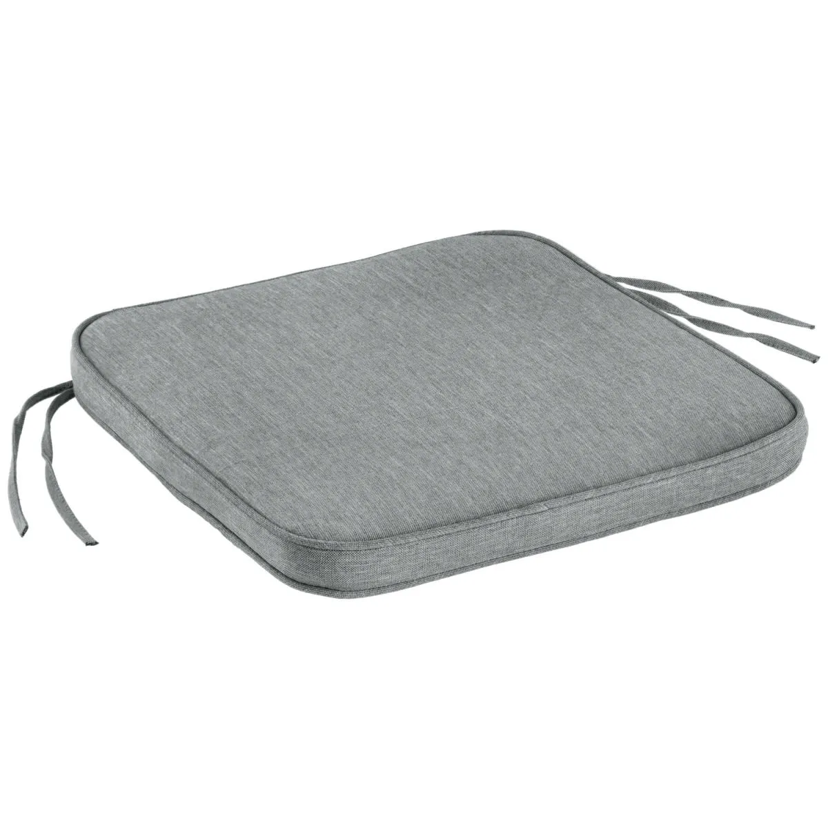 2x VEGA Cuscino per sedia Bavaria; 41x41x4 cm (LxLxH); antracite melange; tinta unita; 2 pz. / Pacco - immagine 1