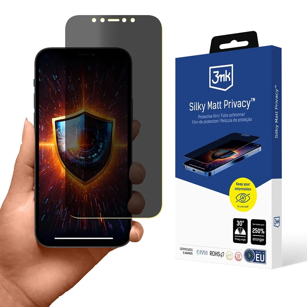 Pellicola protettiva per schermo Matte Privacy 3MK Silky per Apple iPhone 12 / 12 Pro, Plastica - immagine 1