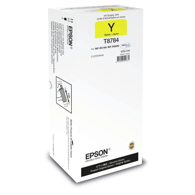 Unità di alimentazione inchiostro Epson T8784 Giallo XXL - immagine 1