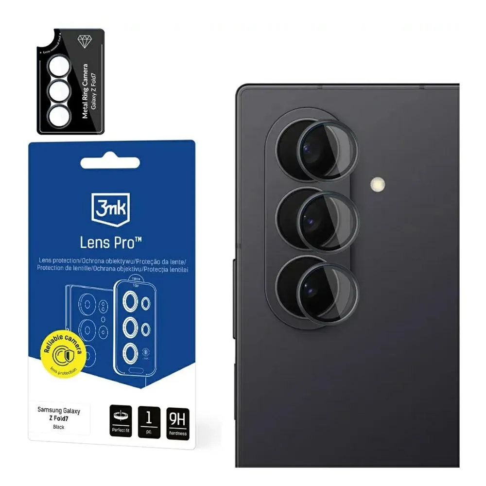 Pellicola protettiva per fotocamera posteriore 3MK Protection Pro per Samsung Galaxy Z Fold7 F966, vetro temperato, trasparente - immagine 1