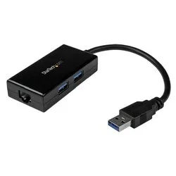 Adattatore di rete Gigabit (1000Base-TX) USB 3.0 Black USB31000S2H - immagine 1