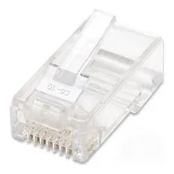 Terminale di rete Plug modulari Cat5e 100 Pz Clear 502399 - immagine 1