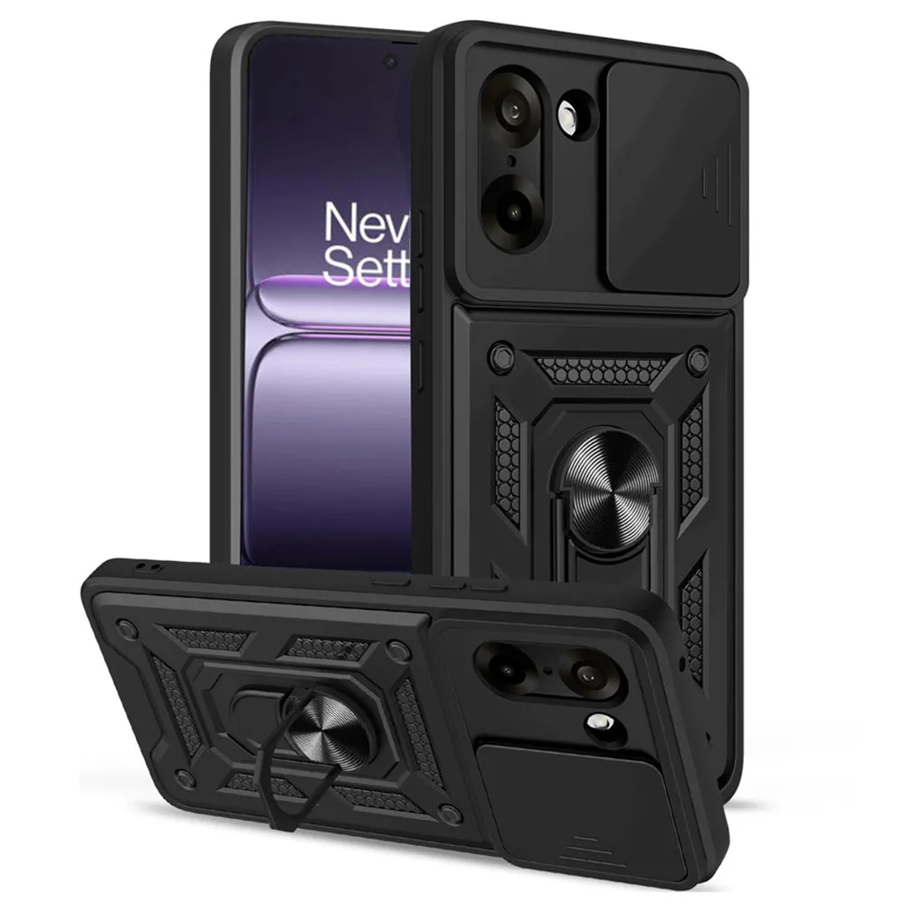 Custodia per OnePlus Nord CE5, Techsuit, CamShield, Nera - immagine 1