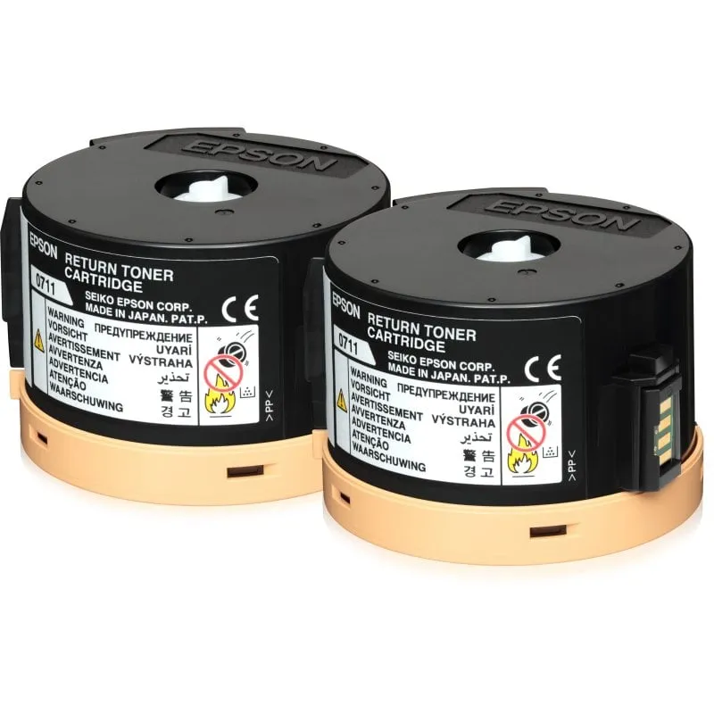 Cartuccia toner nero a rendere Epson Double 2 x 2,5k - immagine 1