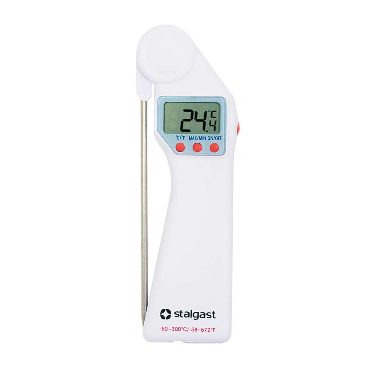 Stalgast Termometro pieghevole, intervallo di temperatura da -50 °C a 300 °C; 5.2x16 cm (LxH); bianco - immagine 1