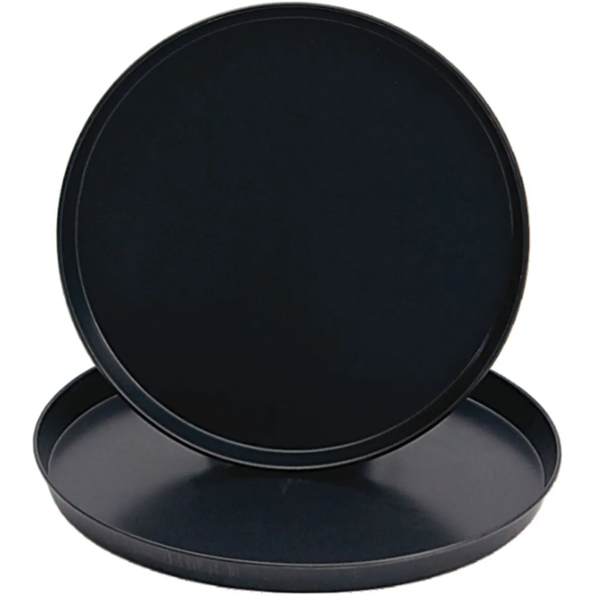 Stalgast Teglia per pizza; 2.5x40 cm (HxØ); nero - immagine 1