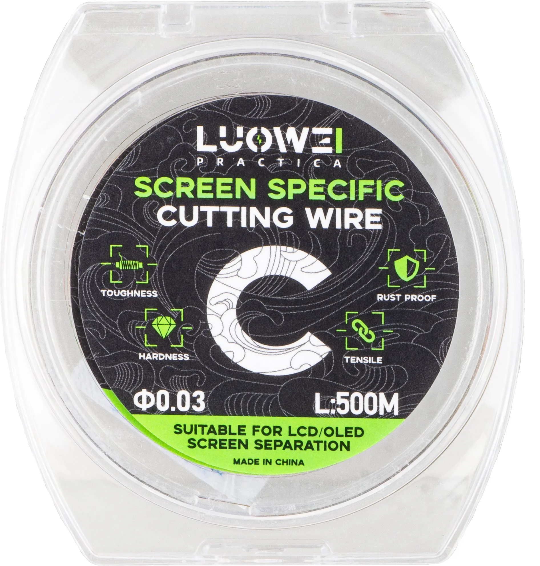 Filo di Molibdeno Luowei, 0,03 mm, 500 m - immagine 1