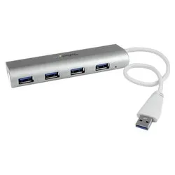 Hub USB 3.0 Silver 4 porte ST43004UA - immagine 1