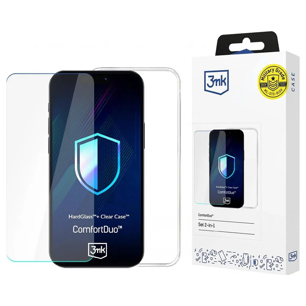Custodia per Apple iPhone 16 Pro, 3MK, ComfortDuo, Trasparente - immagine 1