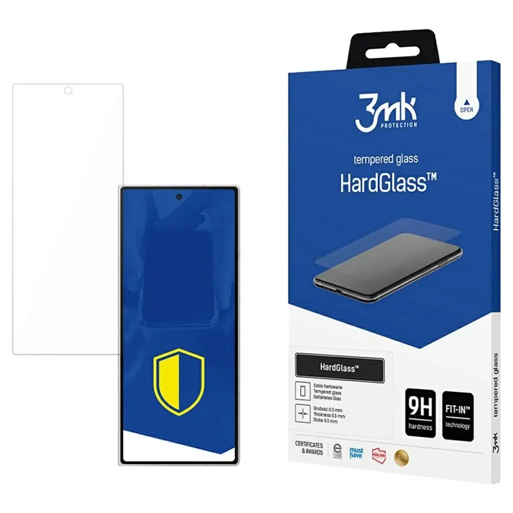 Pellicola protettiva per schermo 3MK HardGlass per Samsung Galaxy Z Fold7 F966, Vetro Temperato, Full Glue - immagine 1