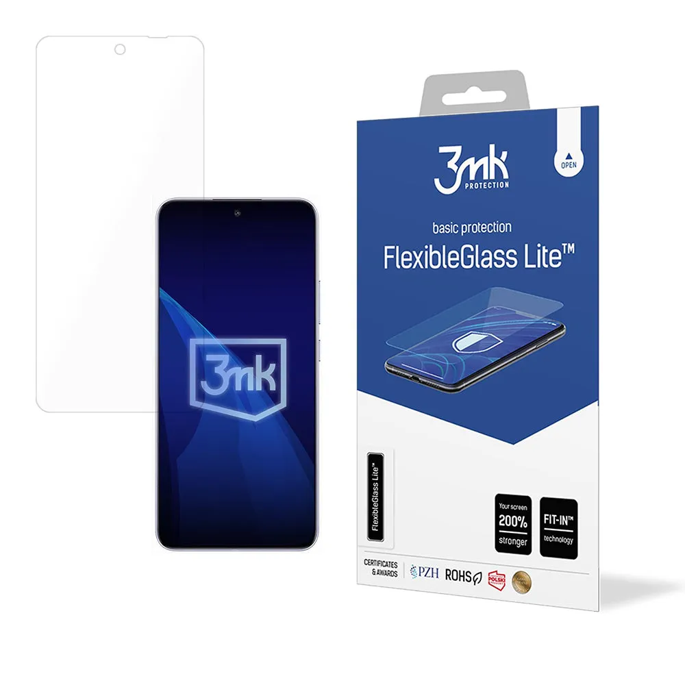 Pellicola protettiva per schermo 3MK FlexibleGlass Lite per Oppo A5 Pro 4G / A5 Pro, Vetro Flessibile, Colla Totale - immagine 1