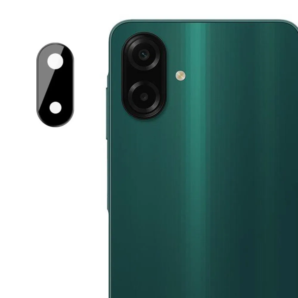 Pellicola protettiva per fotocamera posteriore Techsuit per Samsung Galaxy A07 4G A075, vetro temperato, nero - immagine 1