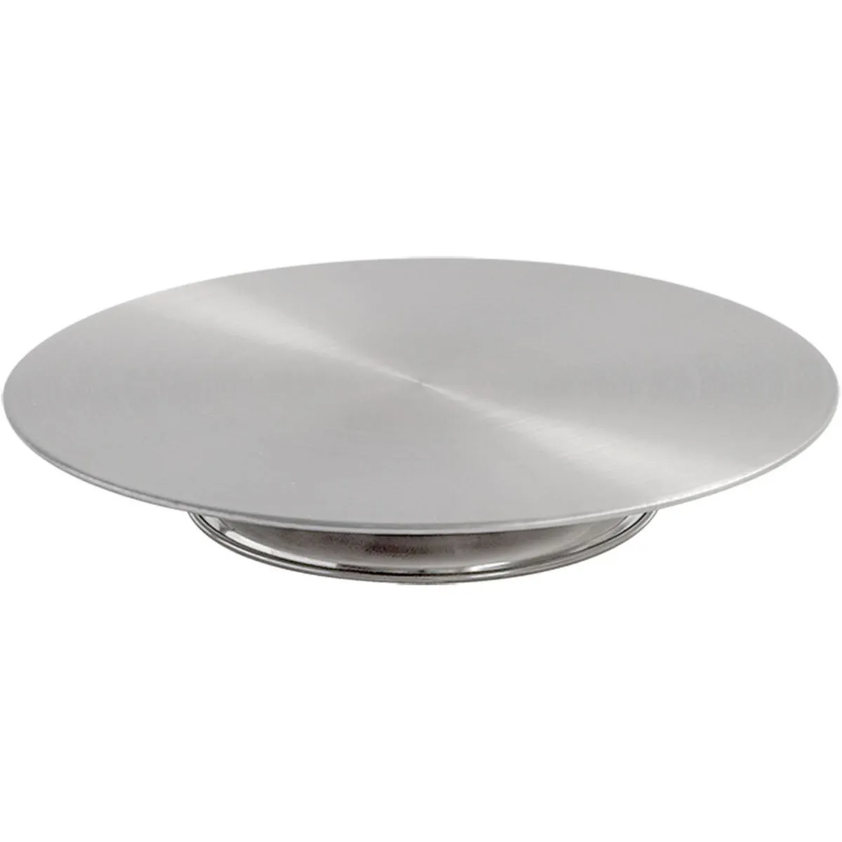Stalgast Piatto torta in acciaio su base; 4.5x33 cm (HxØ); argento - immagine 1