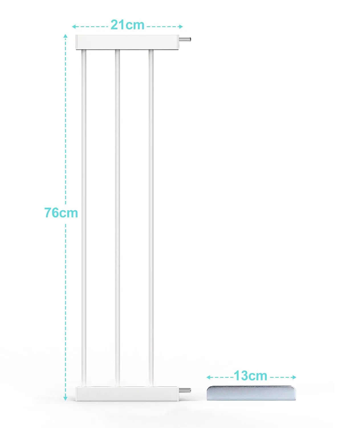 YEAUPE PRO Griglia di Protezione per Scale, 21cm, senza foratura, Bianco - immagine 2