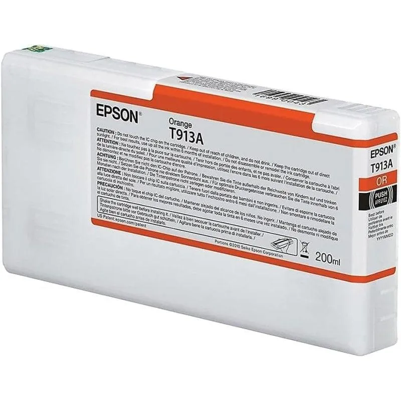 Cartuccia d'inchiostro arancione Epson T913A (200 ml) - immagine 1