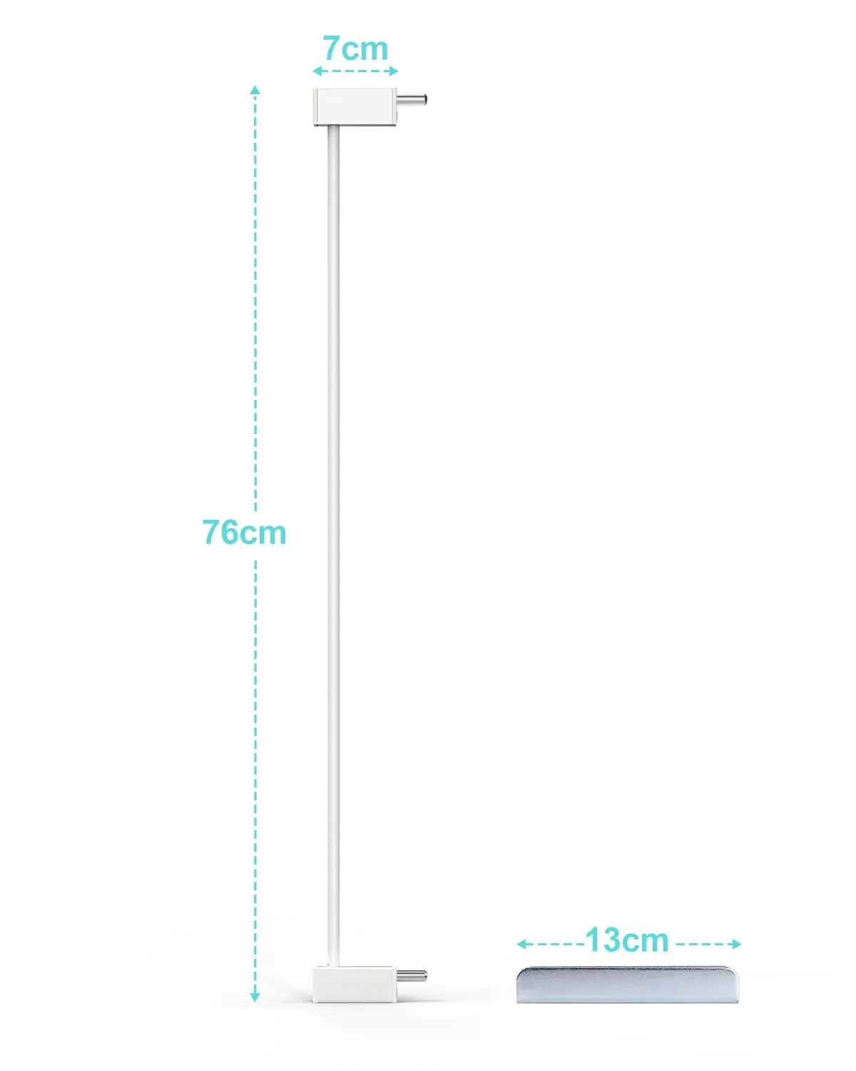 YEAUPE PRO Griglia di Protezione per Scale, 7cm, senza foratura, Bianco - immagine 2