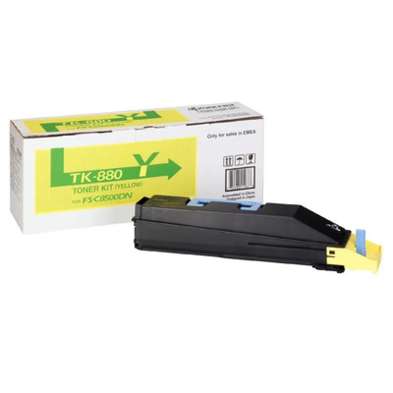 Cartuccia toner KYOCERA TK-880Y 1 pezzo(i) Originale Giallo - immagine 1