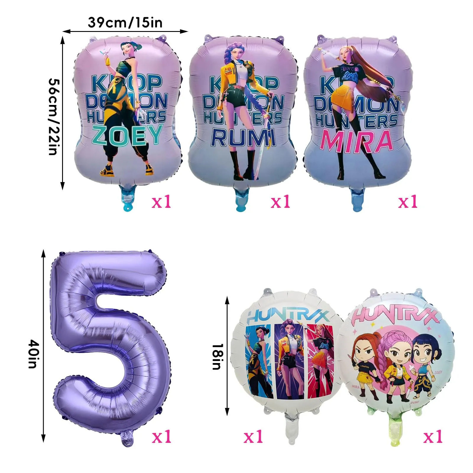 50pcs Set Decorazioni Festa di Compleanno, Tema Cartone Animato con Banner, Palloncini e Topper per Cupcake per Feste di Bambini - immagine 3