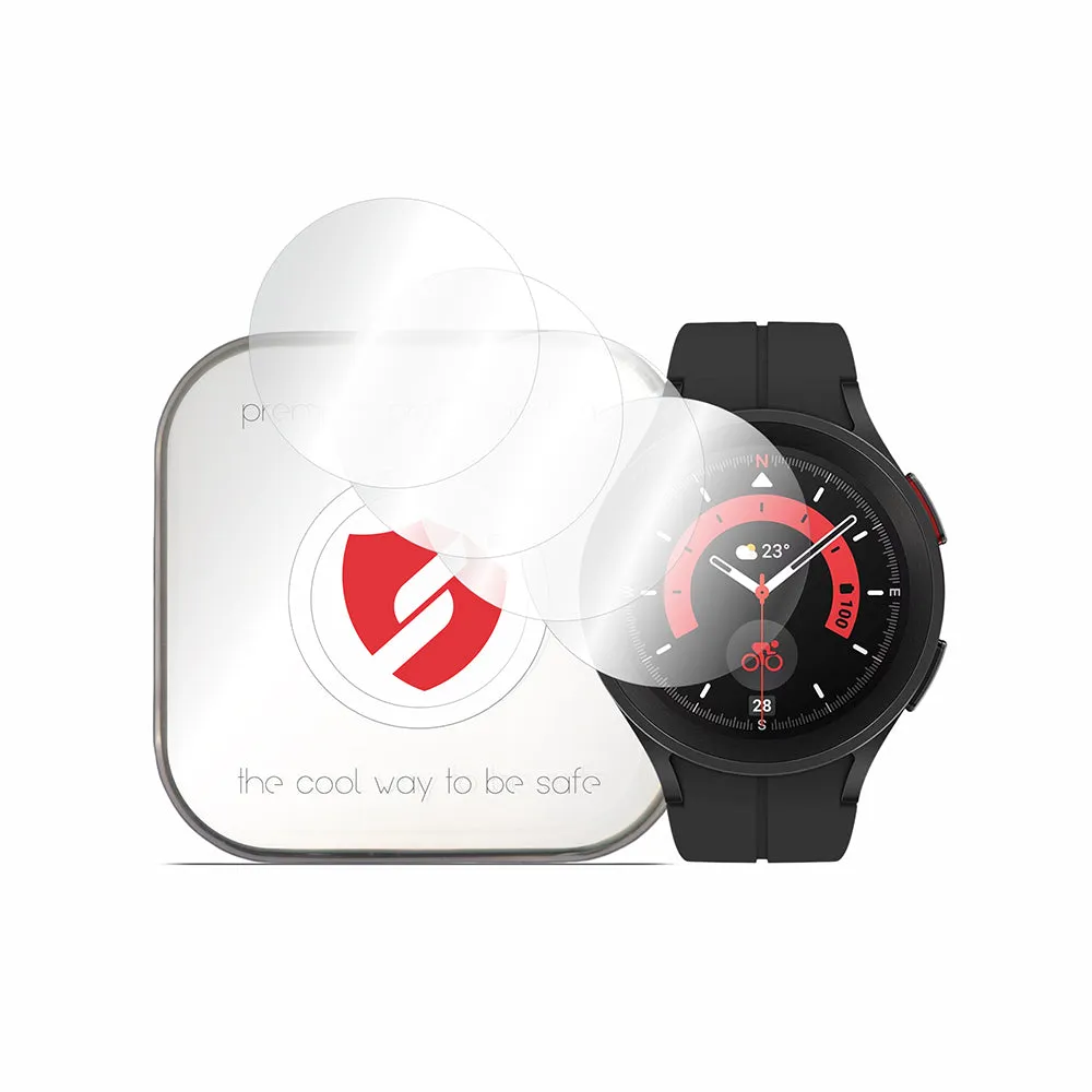 Pellicola Protettiva Smart Protection Premium Classic per Samsung Galaxy Watch5 Pro 45mm, Set 4 pezzi, Plastica - immagine 1