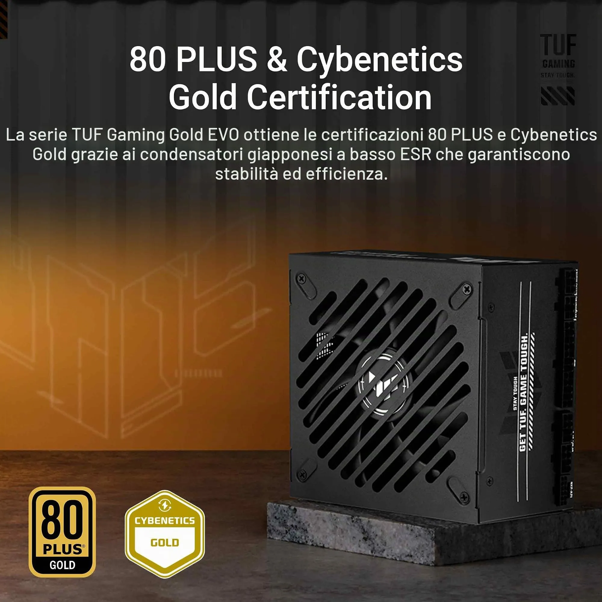 ASUS TUF GAMING 650W GOLD EVO, Alimentatore Modulare per PC, Nero - immagine 2
