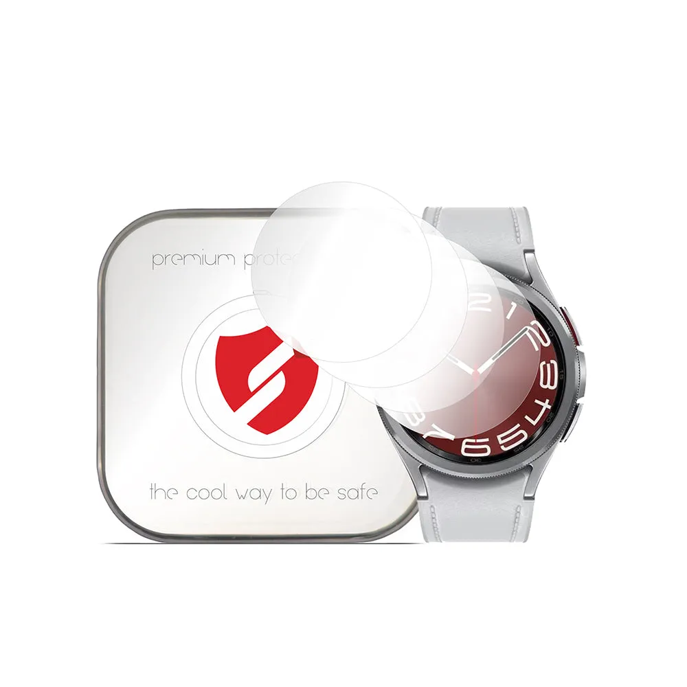 Pellicola Protettiva Smart Protection Premium Classic per Samsung Galaxy Watch6 Classic 47mm, Set da 4 pezzi, Plastica - immagine 1