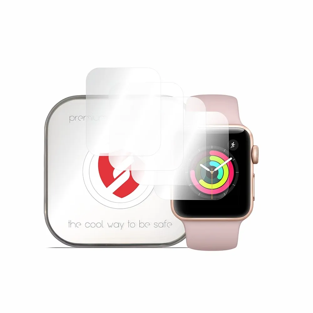 Pellicola Protettiva Smart Protection Premium Classic per Apple Watch 38mm Series, Set 4 pezzi, Plastica - immagine 1