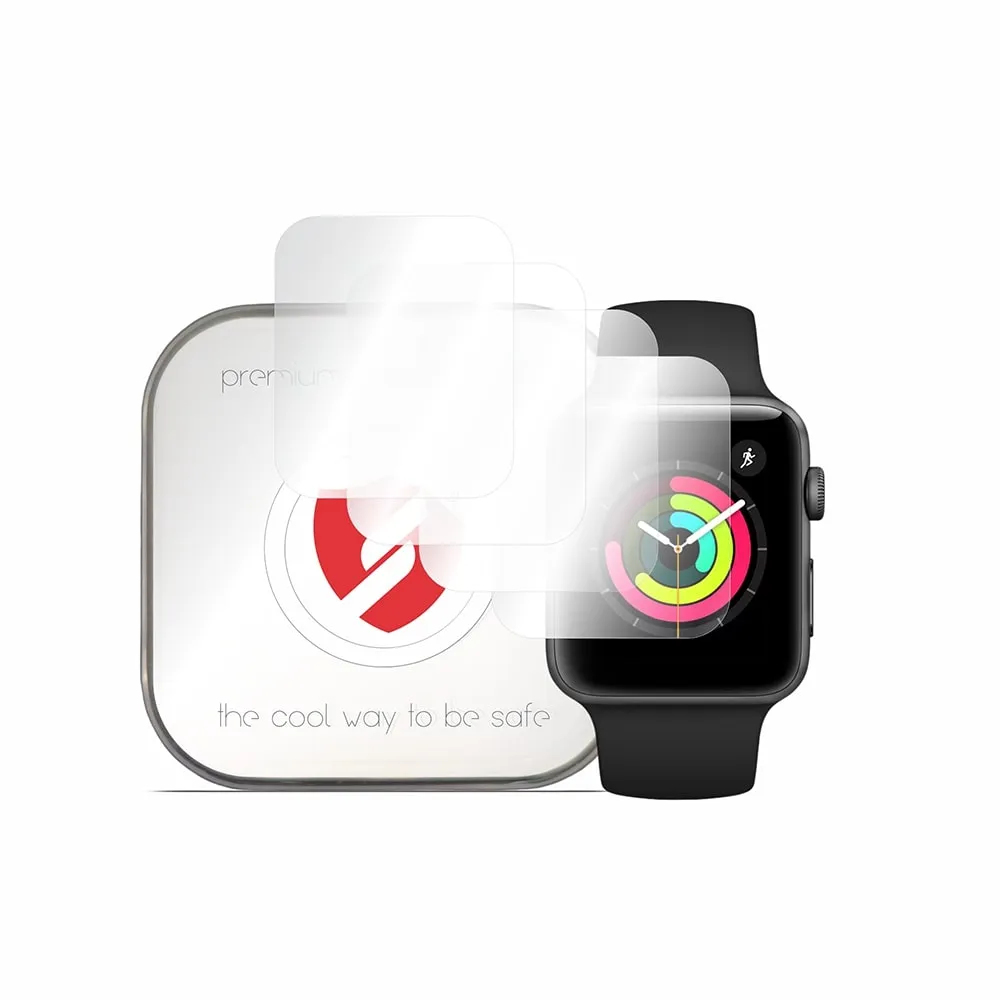 Pellicola Protettiva Smart Protection Premium Classic per Apple Watch 42mm Series, Set 4 pezzi, Plastica - immagine 1