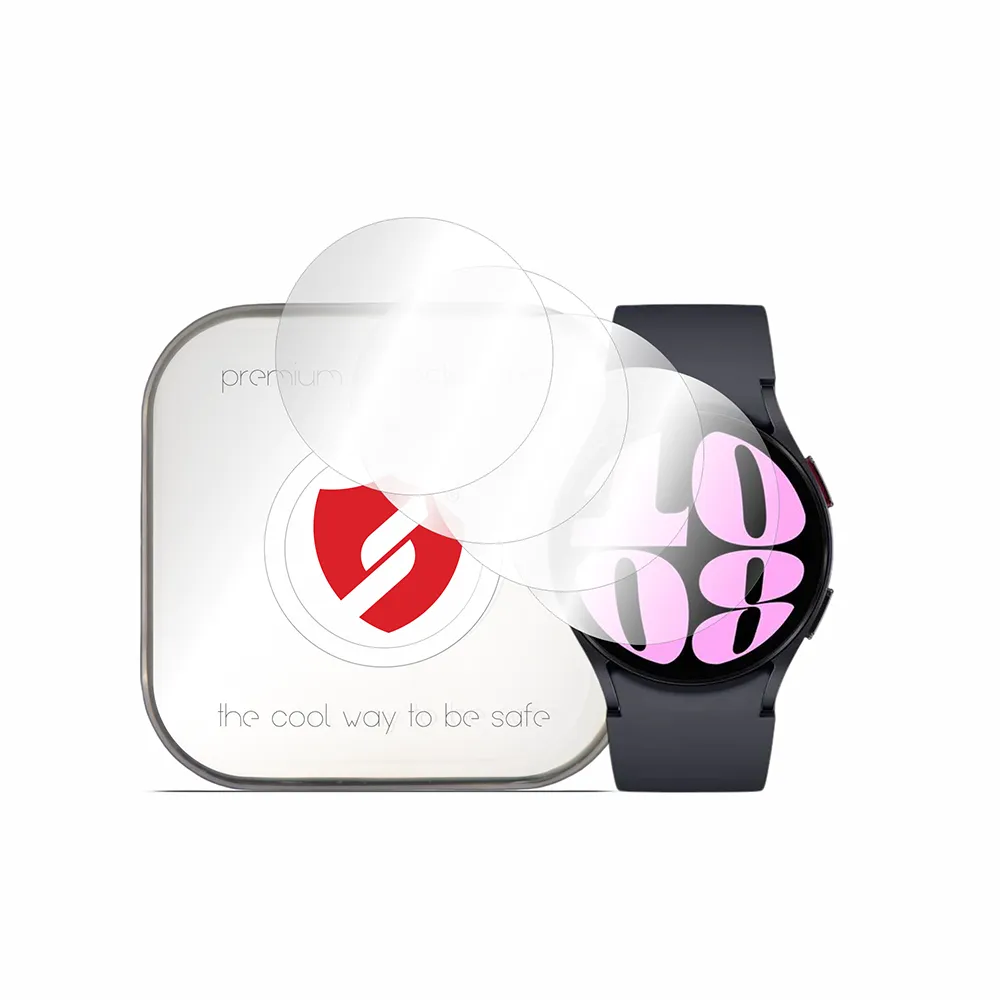 Pellicola Protettiva Smart Protection Premium Classic per Samsung Galaxy Watch6 44mm, Set da 4 pezzi, Plastica - immagine 1