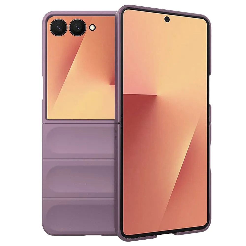 Custodia per Samsung Galaxy Z Flip7 F766, Techsuit, Magic Shield, Viola - immagine 1