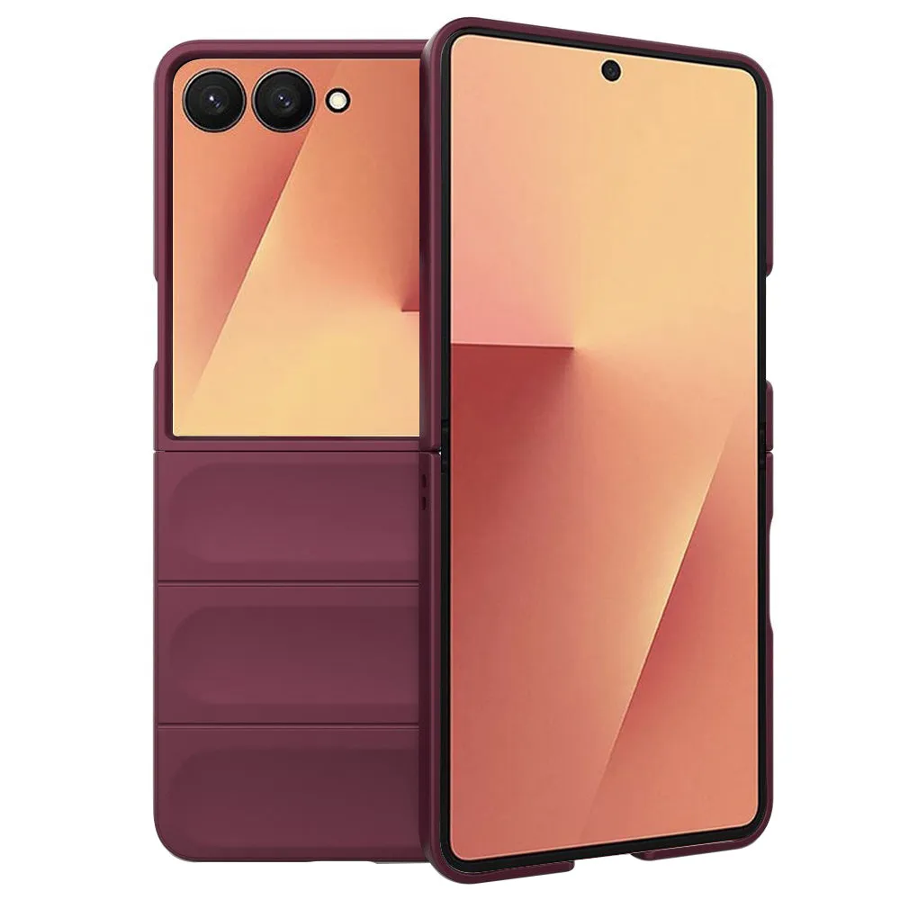 Custodia per Samsung Galaxy Z Flip7 F766, Techsuit, Magic Shield, Vinaccia - immagine 1