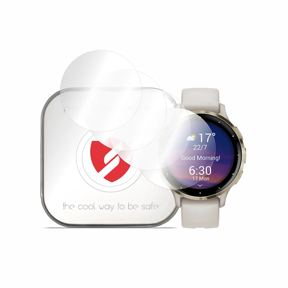 Pellicola Protettiva Smart Protection Premium Classic per Garmin Venu 3S, Set da 4 pezzi, Plastica - immagine 1