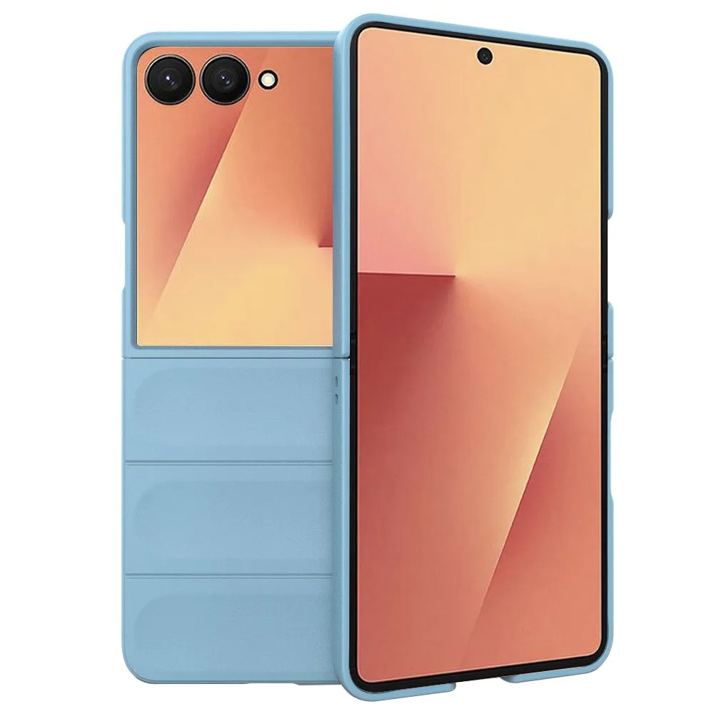 Custodia per Samsung Galaxy Z Flip7 F766, Techsuit, Magic Shield, Blu - immagine 1