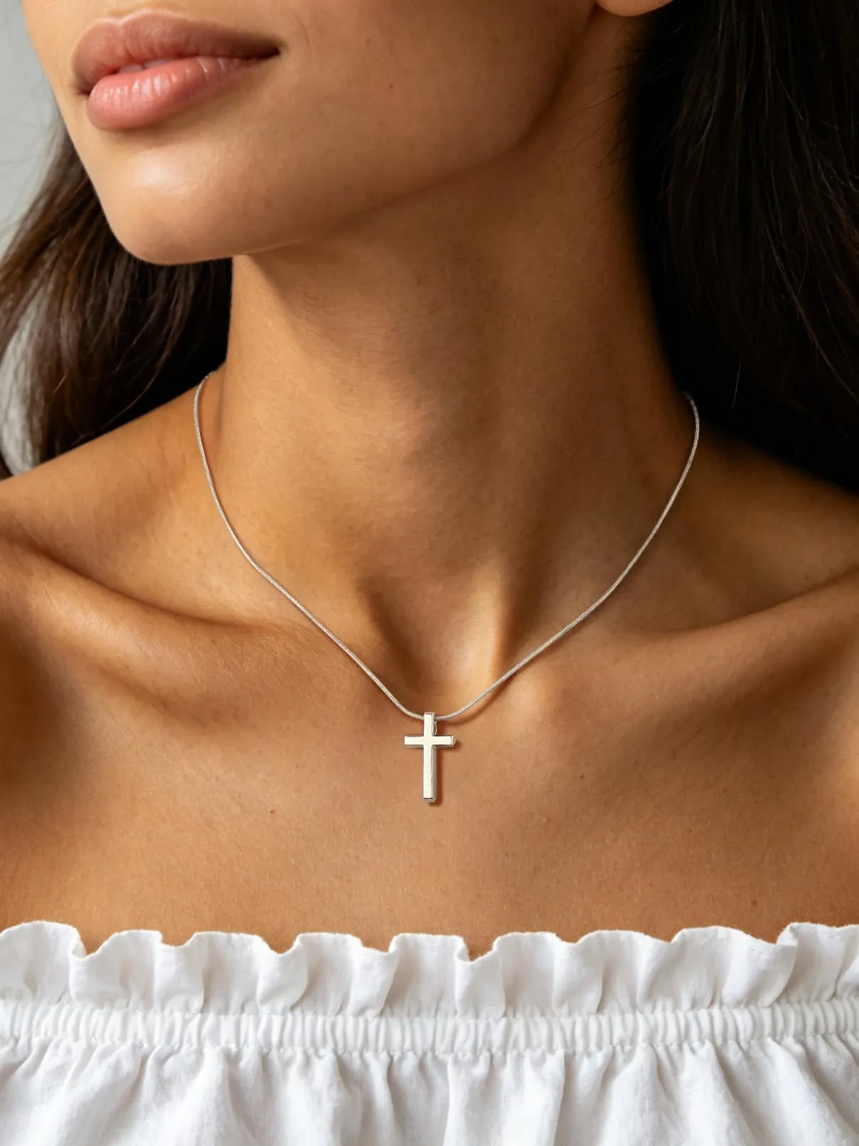 FaithHeart Collana Uomo Donna, Catenina Serpente Tonda,Larga 1,2mm Lunga 65cm, 316L Acciaio Inossidabile, Impermeabile di Alta Qualità, Gioielli da Regalo - immagine 2