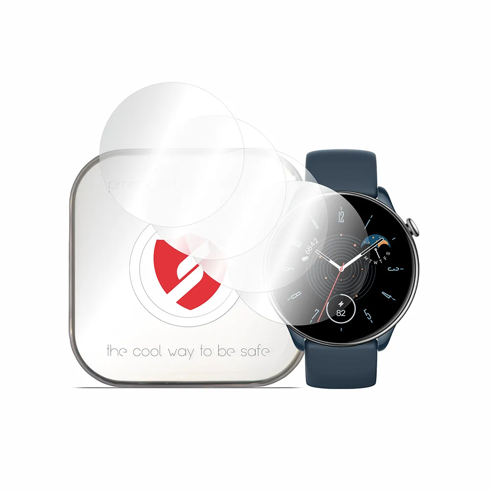 Pellicola Protettiva Smart Protection Premium Classic per Amazfit GTR Mini, Set da 4 pezzi, Plastica - immagine 1