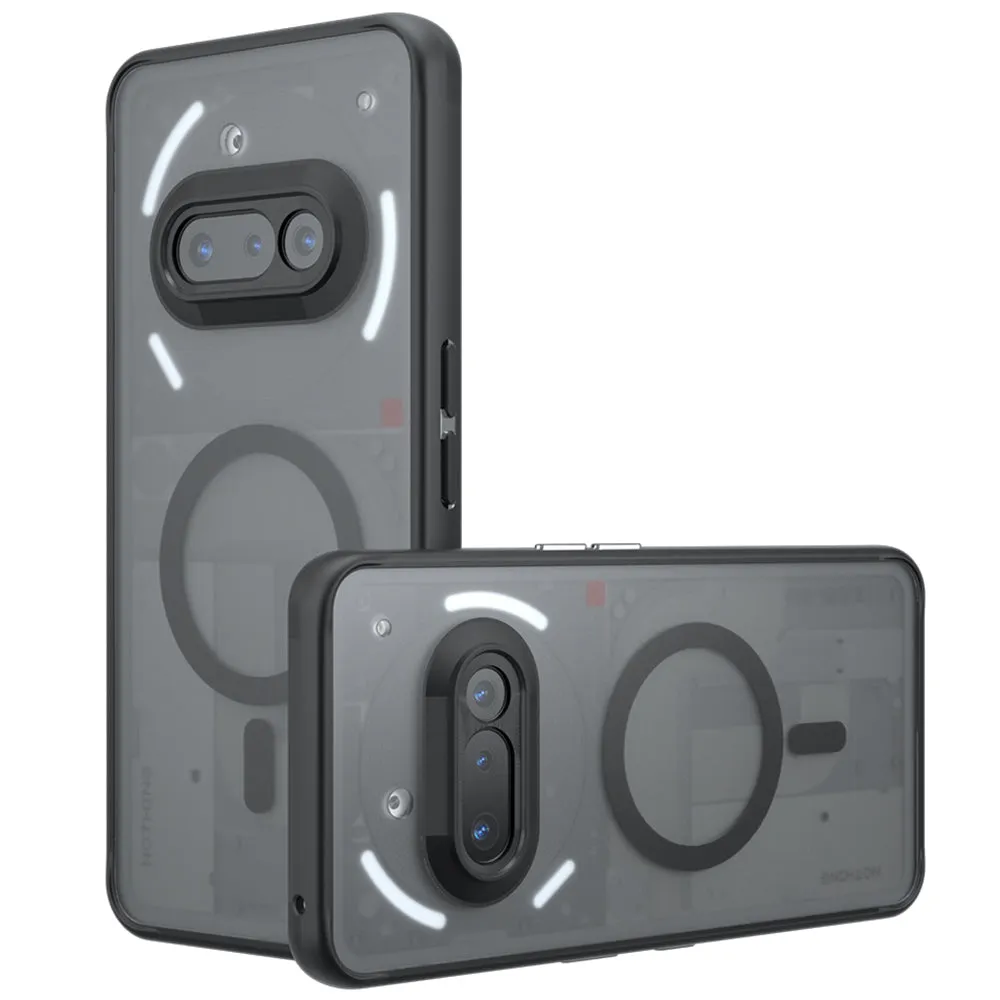 Custodia MagSafe per Nothing Phone (3a), Techsuit, PureFrost, Nero Satinato - immagine 1