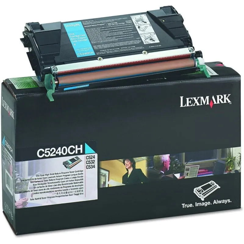 Cartuccia toner ciano originale Lexmark 00C5240CH - immagine 1