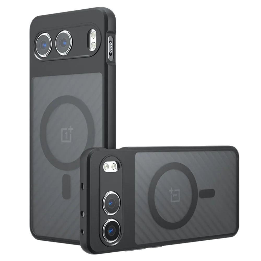 Custodia MagSafe per OnePlus Nord 4, Techsuit, PureFrost, Nero Satinato - immagine 1