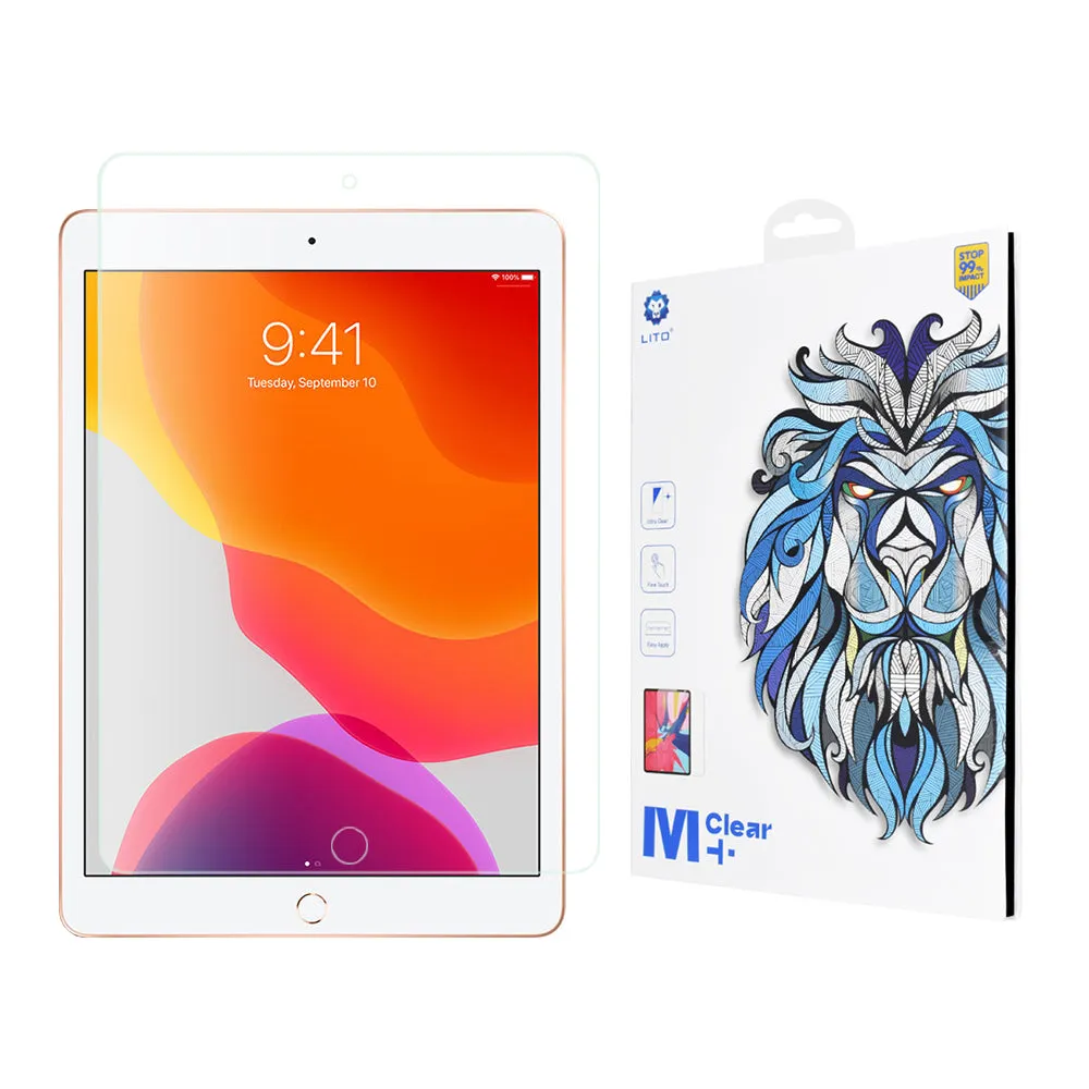 Pellicola protettiva per schermo Lito Classic per Apple iPad 10.2 (2021) / 10.2 (2020) / 10.2 (2019), Vetro temperato, Full Glue, 2.5D - immagine 1