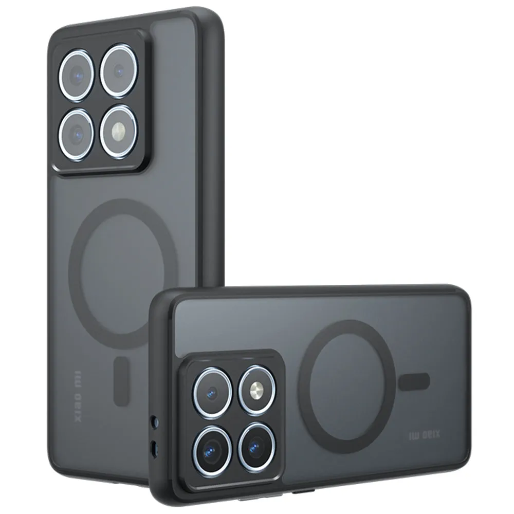 Custodia MagSafe per Xiaomi 14T Pro, Techsuit, PureFrost, Nero Satinato - immagine 1