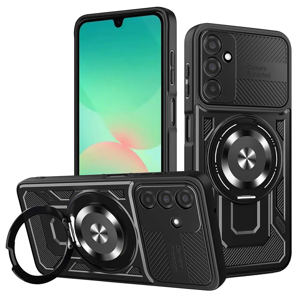 Custodia per Samsung Galaxy A26 A266, Techsuit, RuggedCam, Nera - immagine 1