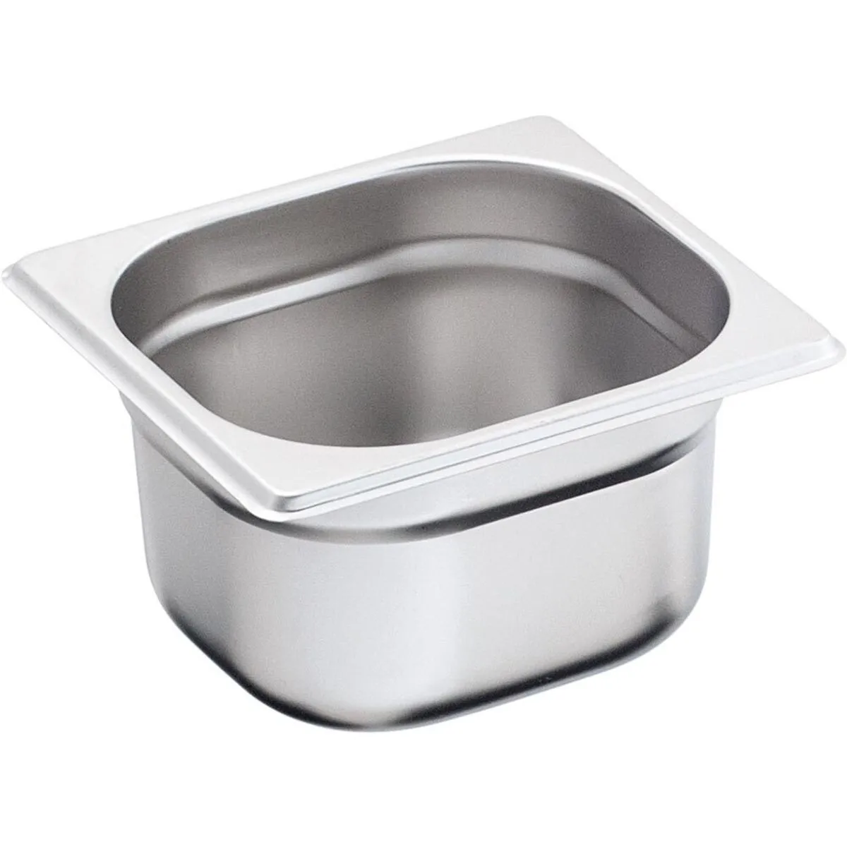 Stalgast Contenitori Gastronorm serie BASIC, gastronorm 1/6; GN 1/6, 2 l, 17.6x16.2x15 cm (LxLxP); argento - immagine 1