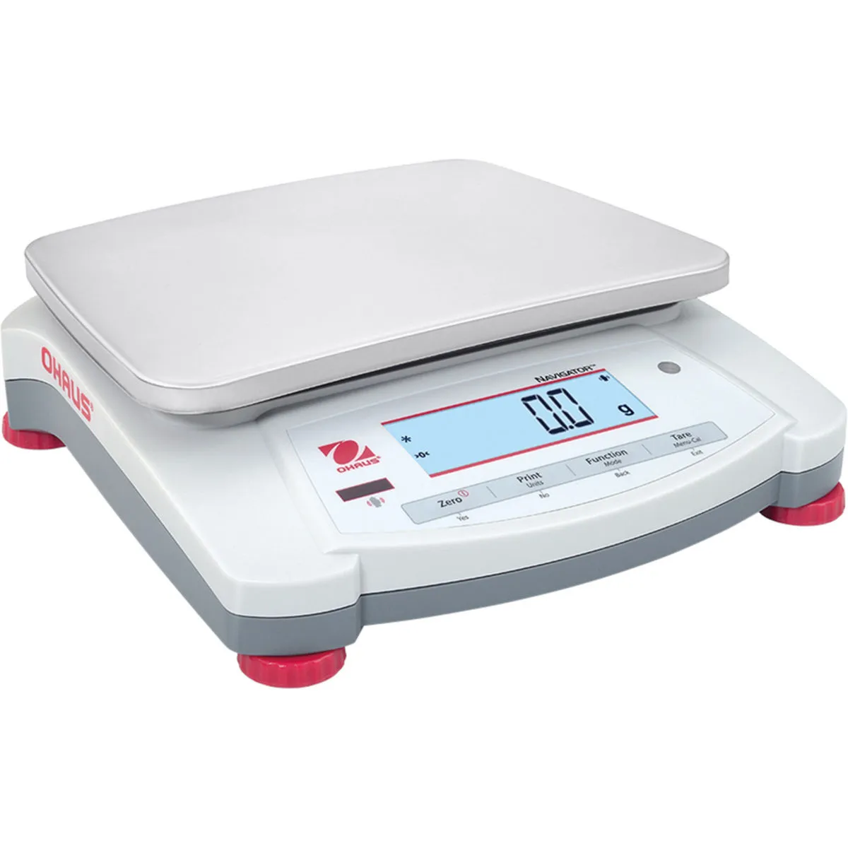 Ohaus Bilance di precisione Ohaus Navigator XT, gamma di pesatura fino a 16 kg; 24x7.4 cm (LxH); grigio/rosso - immagine 1