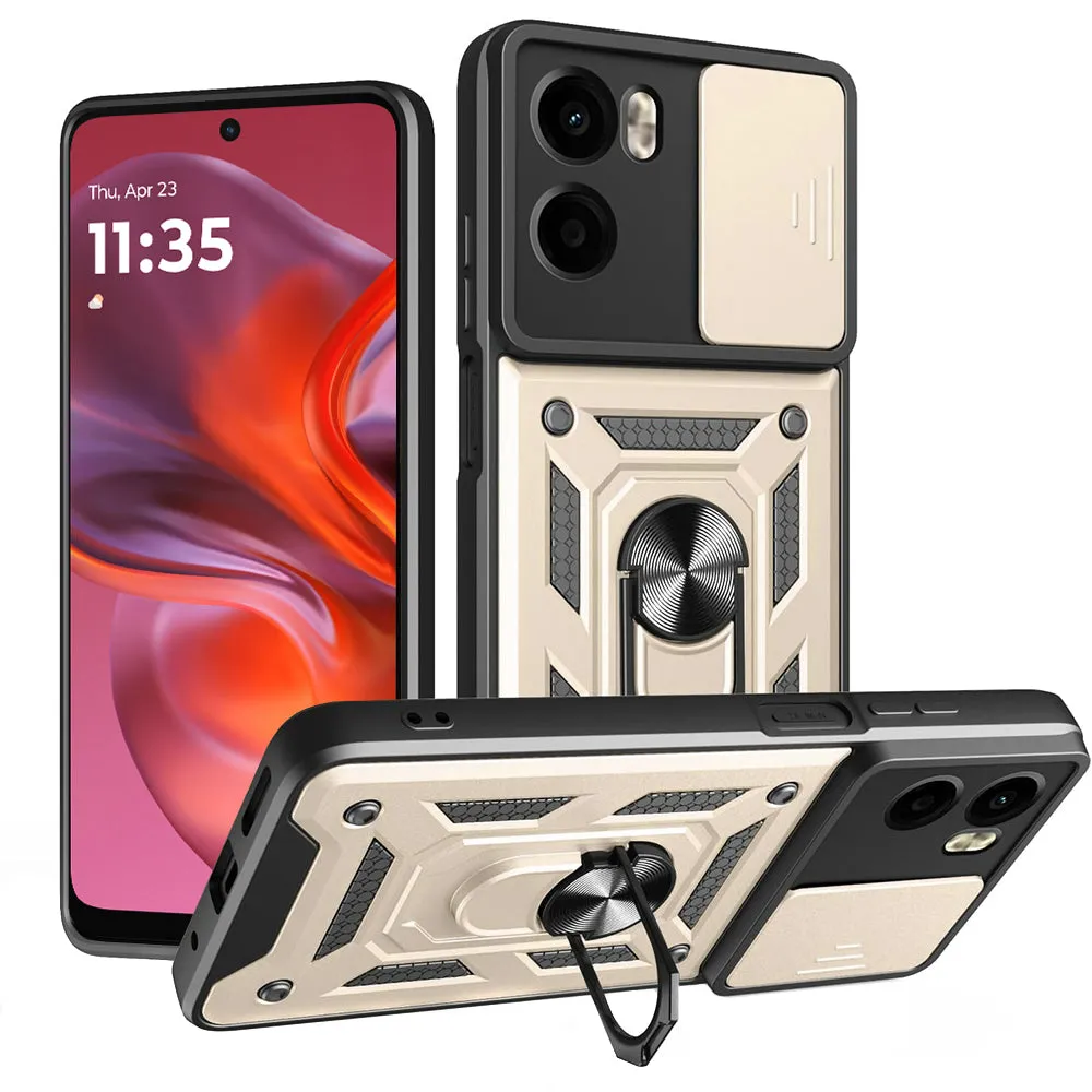 Custodia per Motorola Moto E15 / G05, Techsuit, CamShield, Dorata - immagine 1