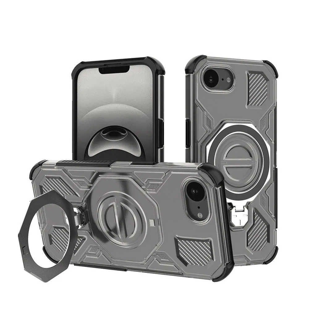 Custodia per Apple iPhone 17e / 16e, Techsuit, Carbon Shield Pro, Fumo - immagine 1